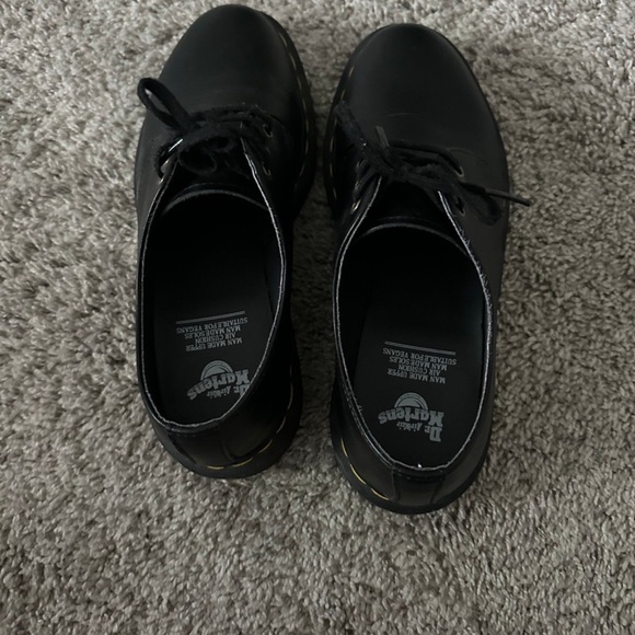 Black Dr. Marten Loafers. 1461 Bex Smooth Leather Oxford Shoes. - Picture 3 of 4